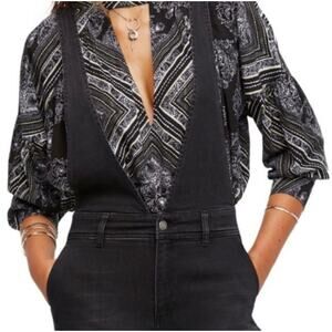Free People Keyhole Blouse Size XS